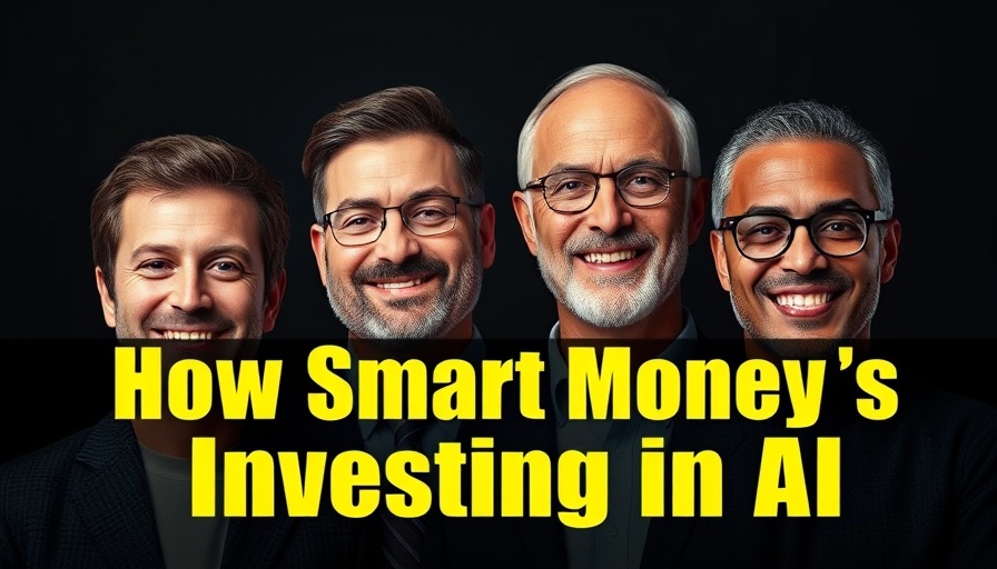 Diverse group of men with 'How Smart Money Is Investing in AI' text.
