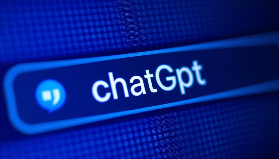 Close-up of 'ChatGPT' text in search bar, highlighting decline.