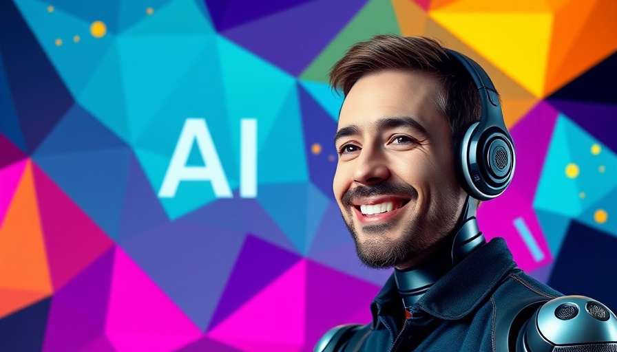 Podcast on Future of AI in the Enterprise with host and AI graphics.