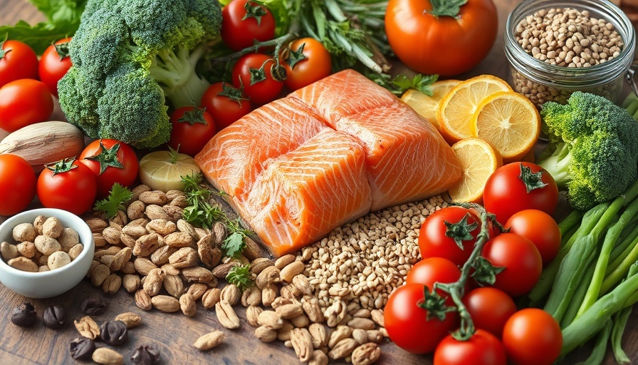Colorful assortment of fresh foods for GLP-1 Diet Plan.
