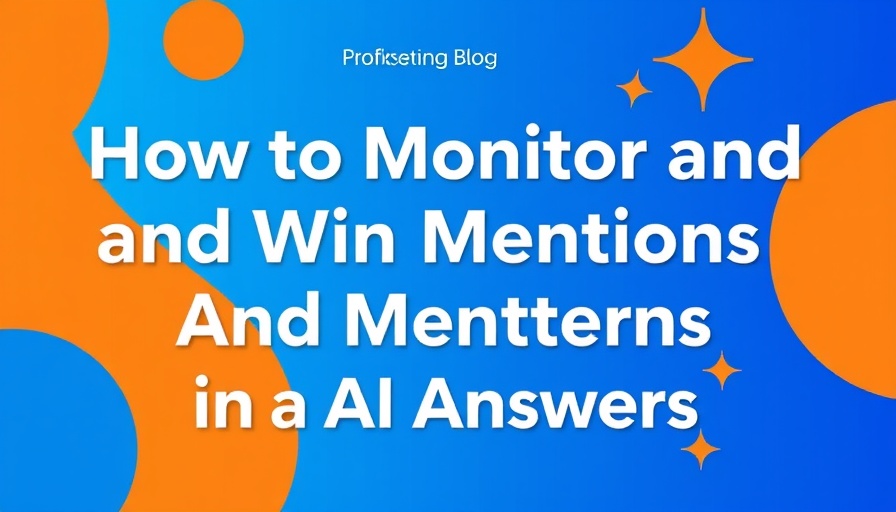 Marketing blog header on monitoring brand mentions in AI answers