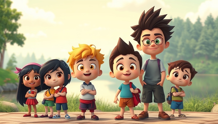 Peter's Denial Superbook animated characters in a serene outdoor setting.