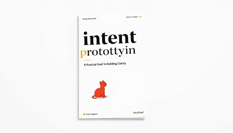 Intent Prototyping AI guide on digital magazine cover with cat graphic