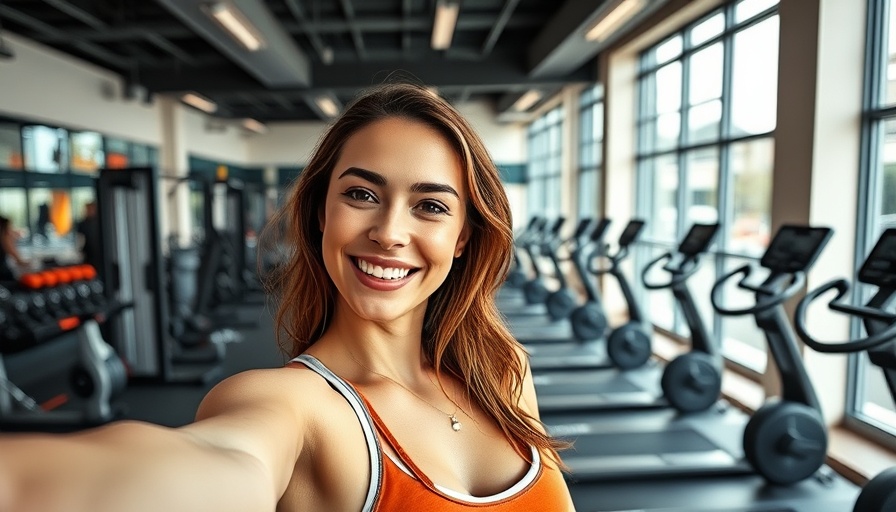Woman taking selfie in gym, Stay Connected With Your Teenage Son