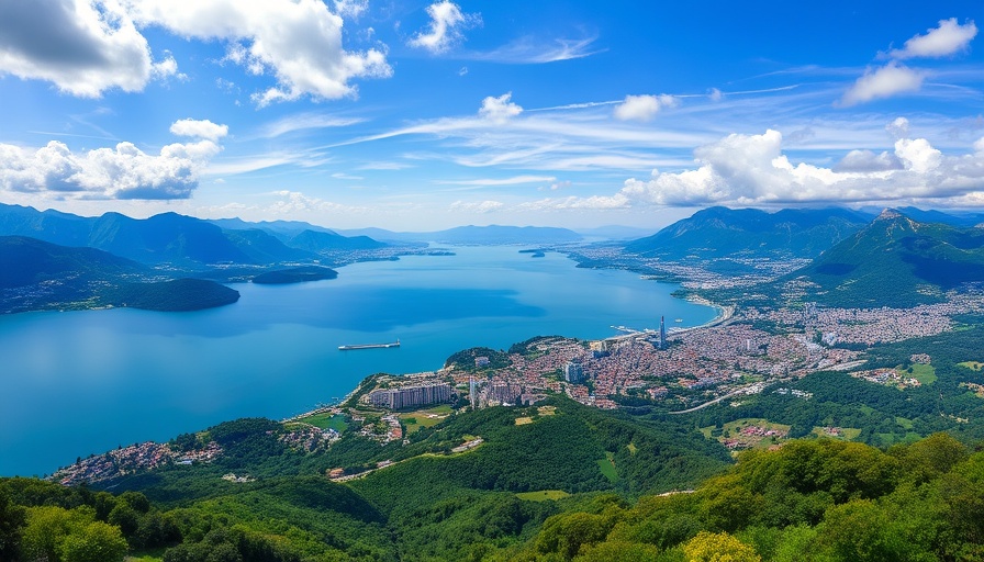 Breathtaking view over Lake Maggiore and surrounding landscape.