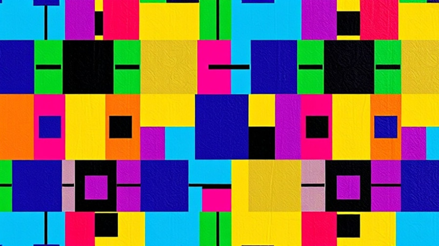 Colorful geometric pattern symbolizing AI learning platform.