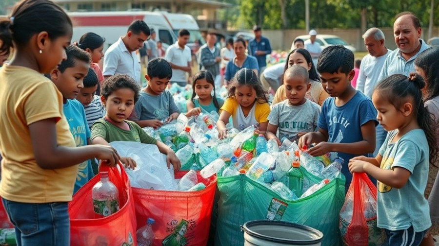 Vietnam plastic waste solutions: community sorting and classroom recycling.