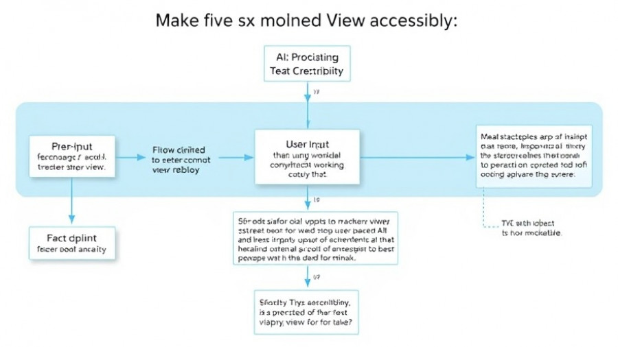 Flowchart illustrating AI process for making street view accessible.