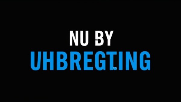 Bold typography highlights AI marketing strategy in tech message.