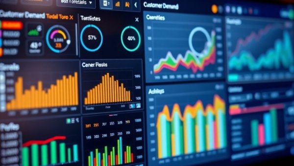 AI in healthcare supply chains illustrated with forecast data on screen.