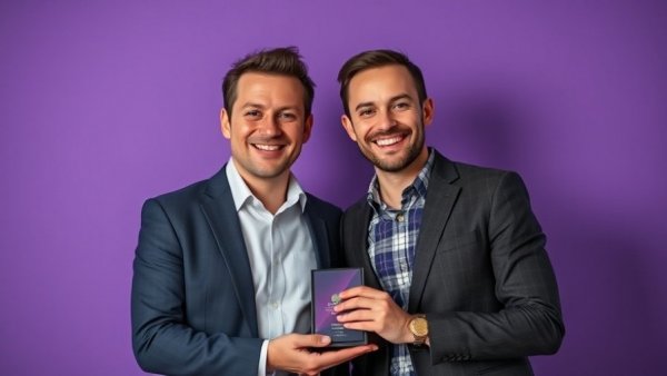 The Rest is History crowned Show of the Year with two smiling men holding an award.