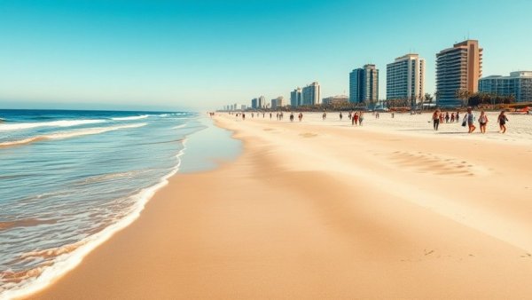 Family-Friendly Beaches in South Carolina with expansive sandy shorelines and hotels.