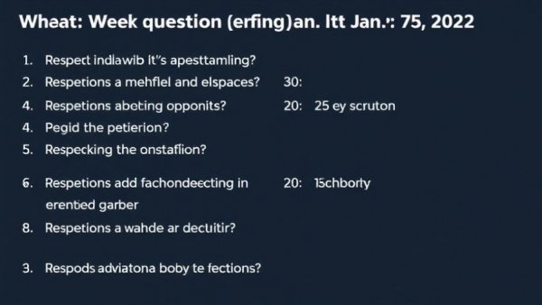 Questions (without answers) from the week ending January 4, 2026