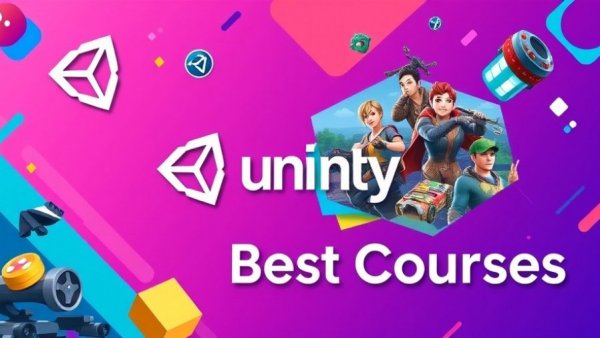 Best Unity Courses for 2026 graphic with Unity logo and icons