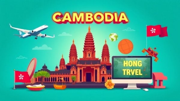 Infographic of Cambodia visa-free entry for Hong Kong passport holders.