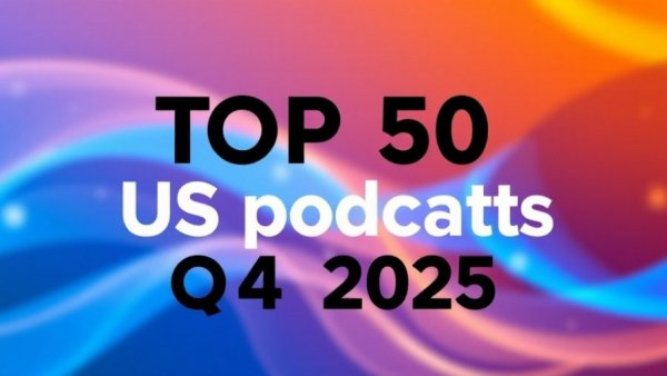 Graphic for Top 50 US podcasts Q4 2025.