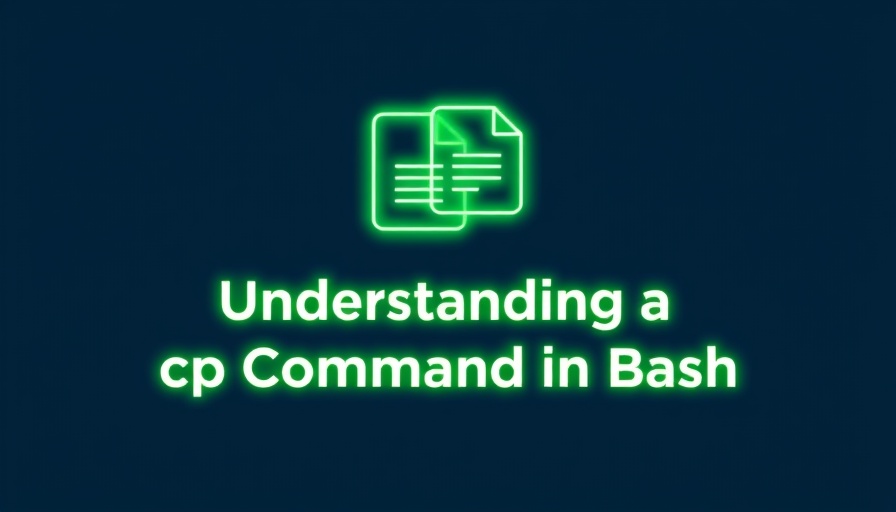 Minimal illustration of cp Command in Bash.