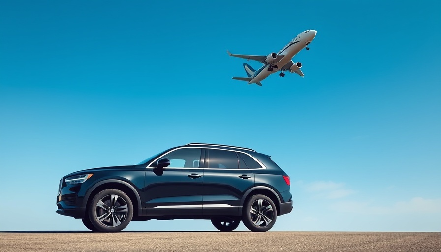 Copenhagen to Nice CO2 emissions comparison featuring SUV and airplane.