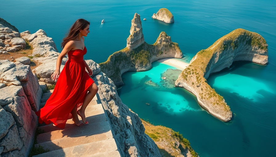 Woman exploring a scenic coastal path in easy countries to live and work sustainably.
