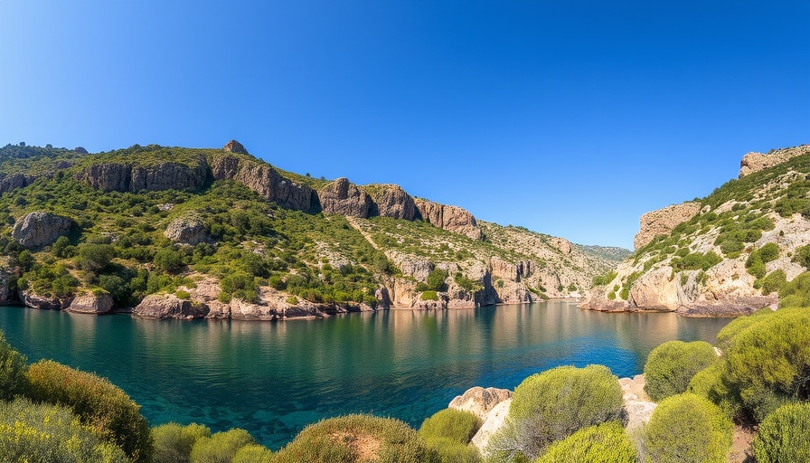 Sustainable holiday in Sardinia with a scenic coastal view.