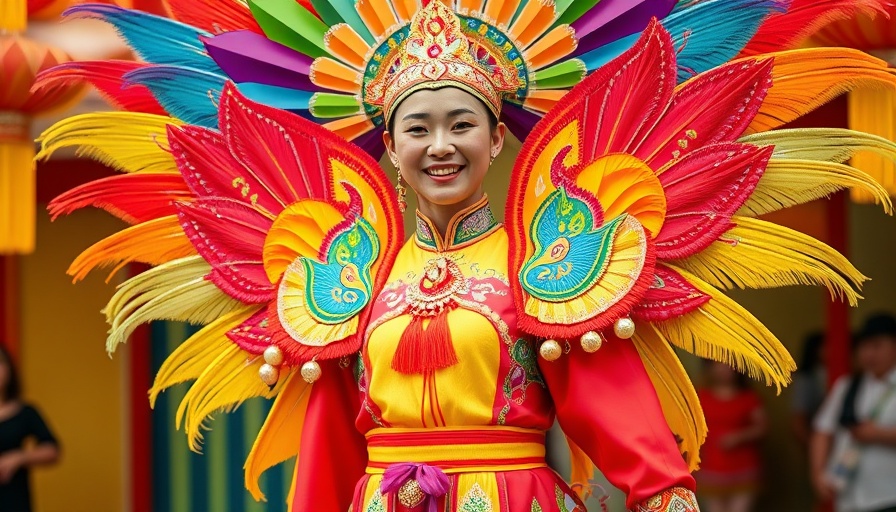 Colorful festival dancer in Nigeria celebrating diaspora tourism.
