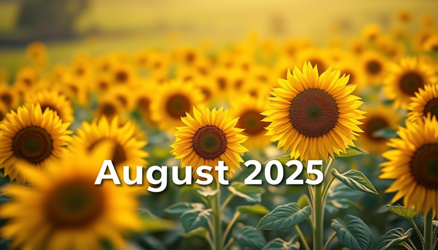 Impact Investment event poster with sunflowers and text overlay.