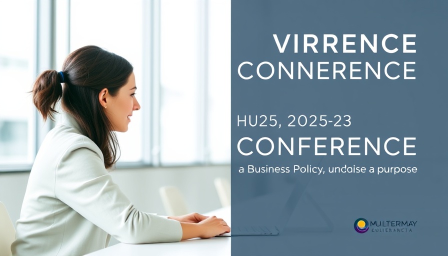 Virtual conference announcement for impact investment.