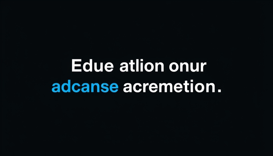 AI learning platform text on dark background