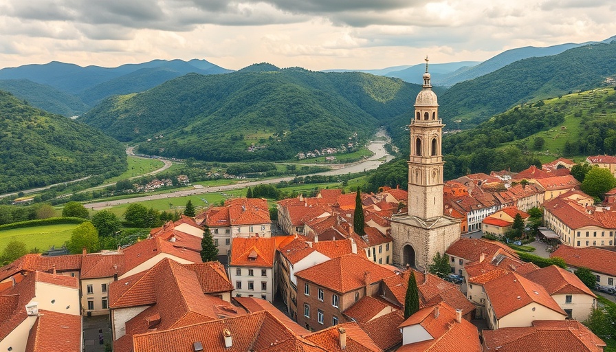 Scenic view of Rovereto with mountains, perfect for sustainable travel enthusiasts