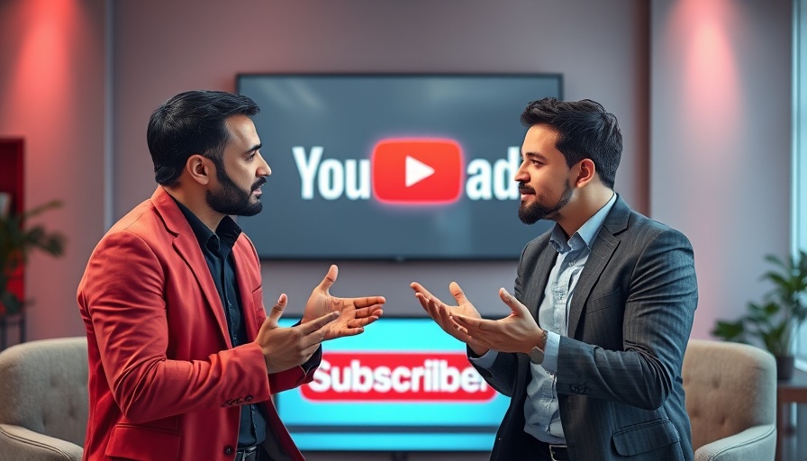 Discussion on YouTube dynamic ads and AI editing on a vibrant set.