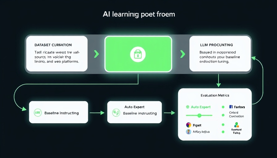AI learning platform process flowchart with LLM and evaluations.