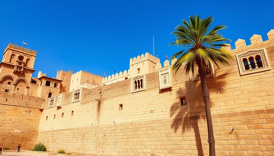 Medina wall in Sousse showcasing ancient architecture, eco-friendly vibe