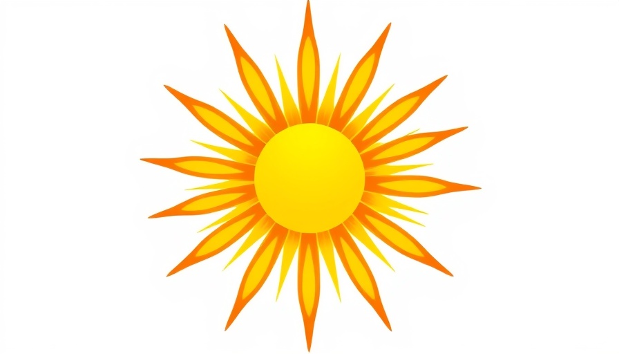 Abstract sunburst symbolizing St. Louis support for victims of terrorism.