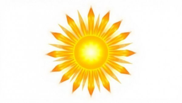 Vibrant abstract sunburst symbolizing energy and renewal