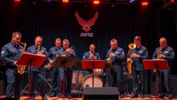 Air Force Shades of Blue concert performance on stage