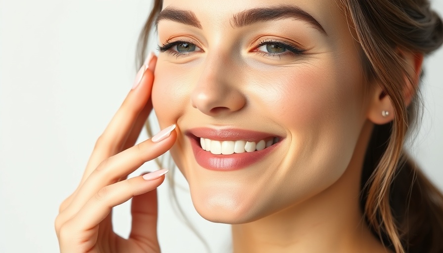 Radiant woman highlights Ellacor skin rejuvenation.
