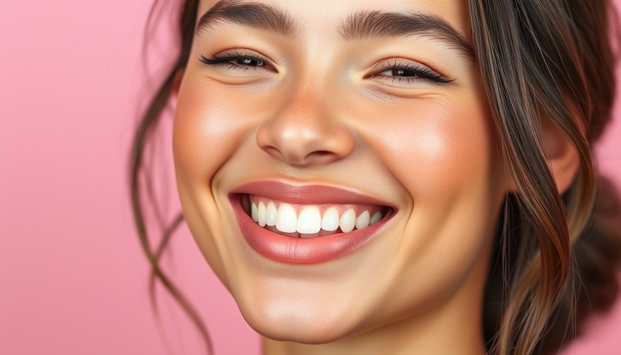 Radiant woman smiling with glowing skin for spring skincare routine.