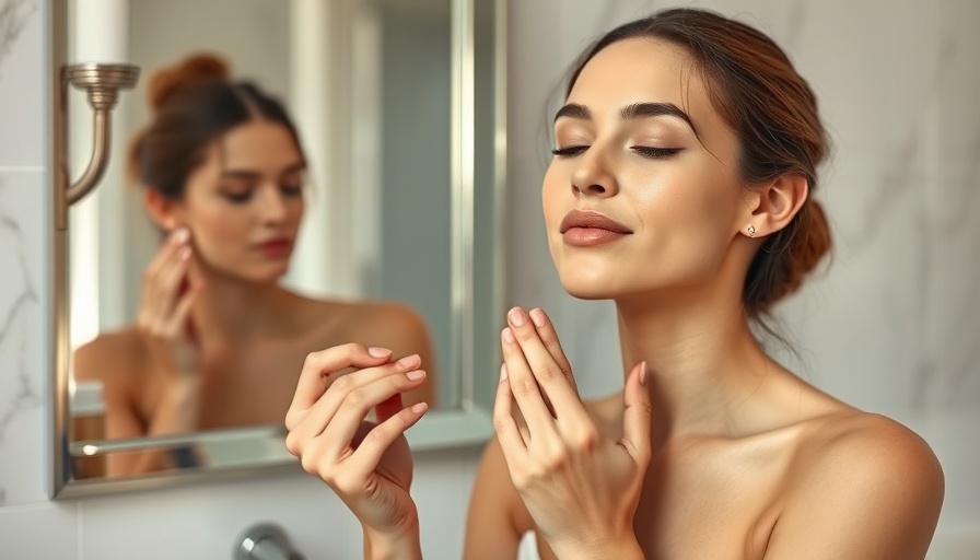 Young woman applying moisturizer enhancing importance of skin hydration.