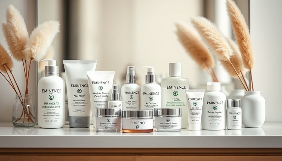 Eminence skincare collection for glowing skin tips at home.