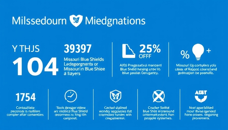 Missouri Blue Shield designation infographic with numbers and badges.