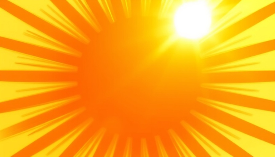 Golden sunburst with dynamic orange rays, symbolizing hope and energy.