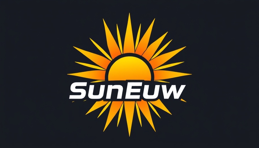 SIU Theater Falsettos logo with vibrant sunburst design.