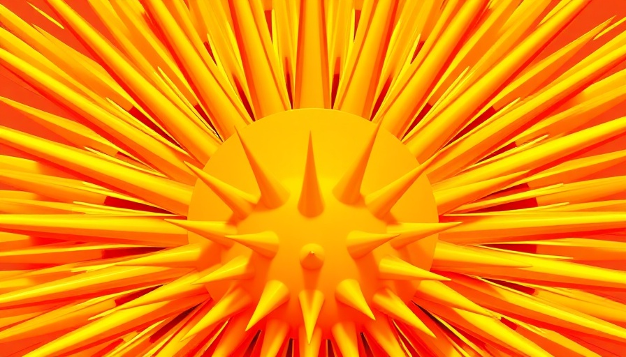 Vibrant sunburst at Little Grassy Get Down Festival.