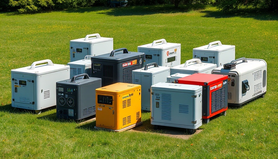 Best Portable Power Stations displayed on grass under sunlight.