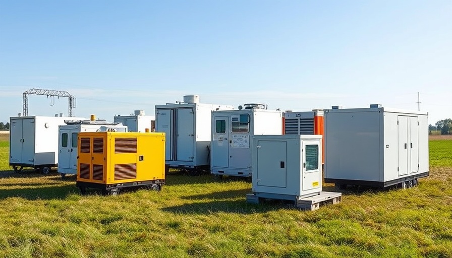 Array of best portable power stations on grass.