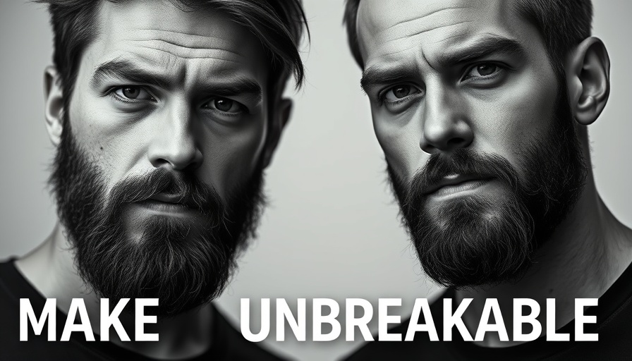Monochrome portraits with motivational mental health text.
