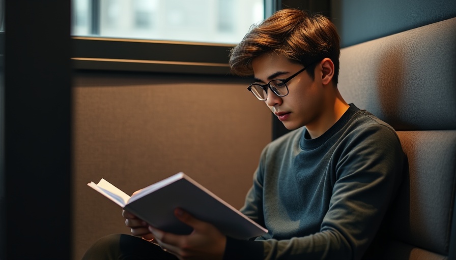 Student studying in modern booth, tips for midterms.