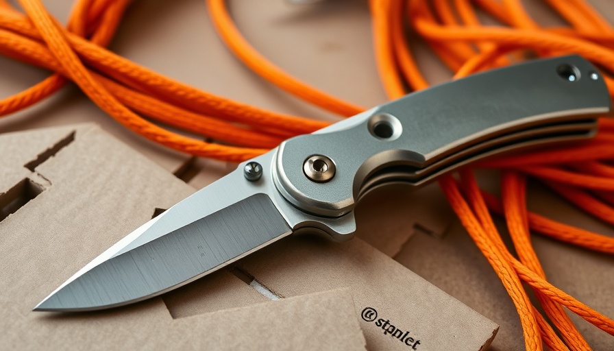 Best Prime Day Knife Deals - Sleek folding knife on cardboard.