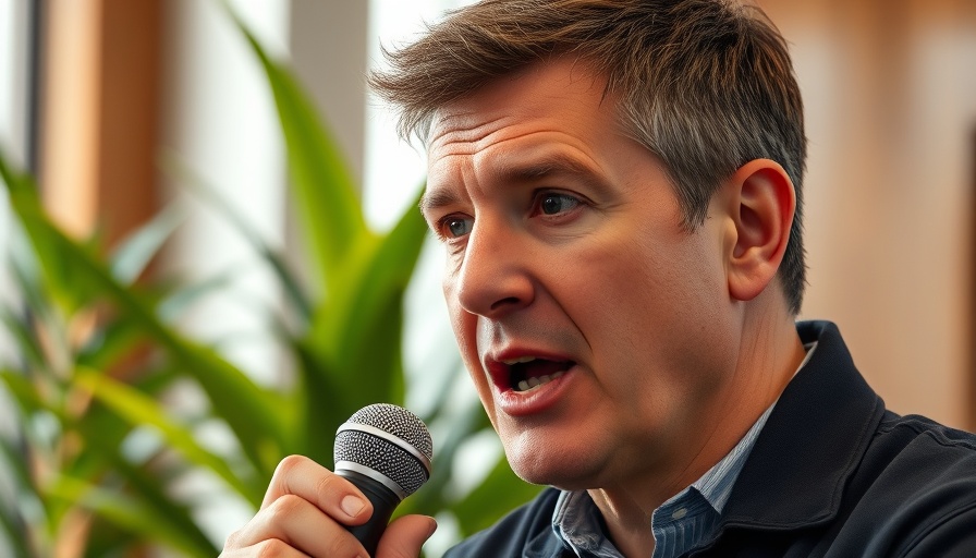 The truth about the school system: Passionate speaker indoors with plants.