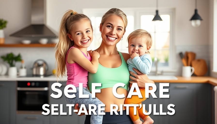 Healthy lifestyle portraying self-care rituals with a woman and child.